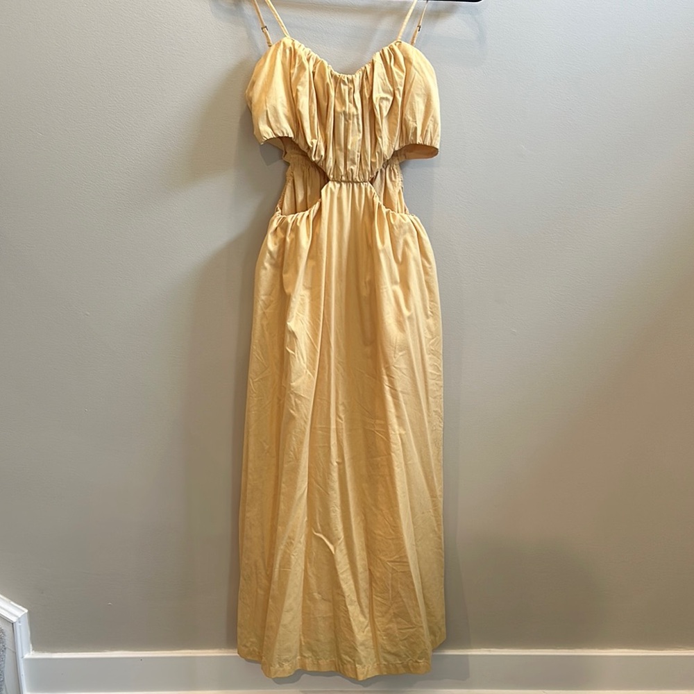 A&F Yellow Midi Dress